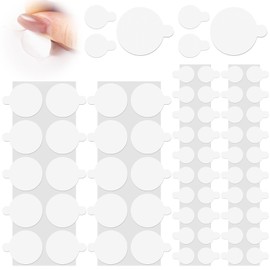 STSTR 60pcs Double Sided Round Tape, 2 Sizes Clear Adhesive Disc, Removable Waterproof Round Sticky Tack for Wall Hanging for Festival Wedding Decoration, Posters - 0.39", 0.78"