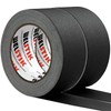 WELSTIK 2 Pack Black Gaffers Tape,2" X 33 Yards-10% Longer