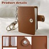 Liameph 2PCS Mini Scrapbook Keychain,Mini Photo Album Keychain,Photo Book Keyring,Mini