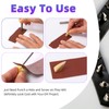 Swpeet 96 Sets 12 Styles Gun-Black Mixed Shape Spikes and