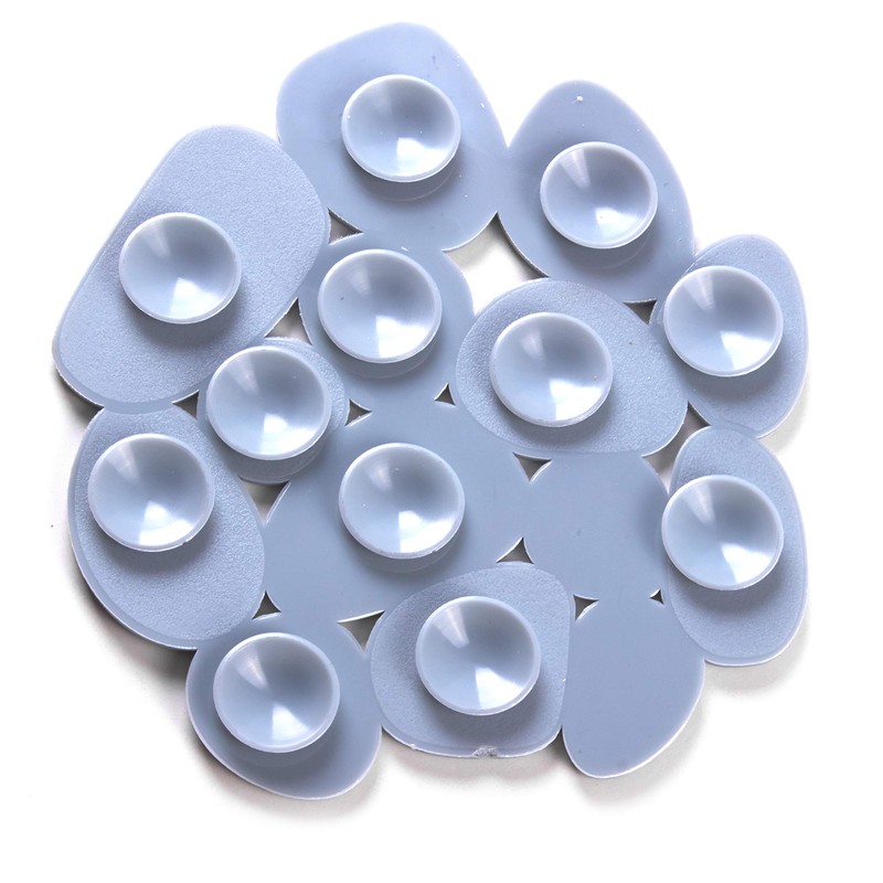 MSV Duschmatte Badematte Badewanneneinlage Anti Rutsch Pads Kieselstein - 4