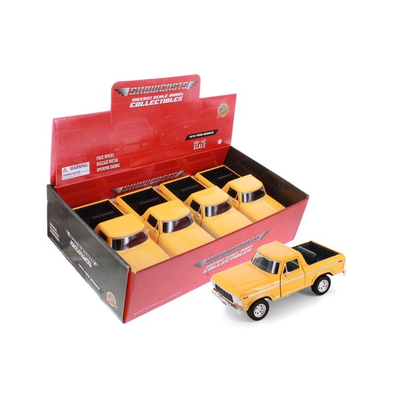 Showcasts 1978 Bronco Open Top SUV, Orange 77373/4D - 1/24