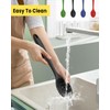 HSDJLXZ 4 Pcs Large Mixing Spoon Silicone Cooking Spoons Colored