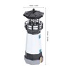 Outdoor Solar Power Rotating LED Light Landscape Lamp Garden Courtyard