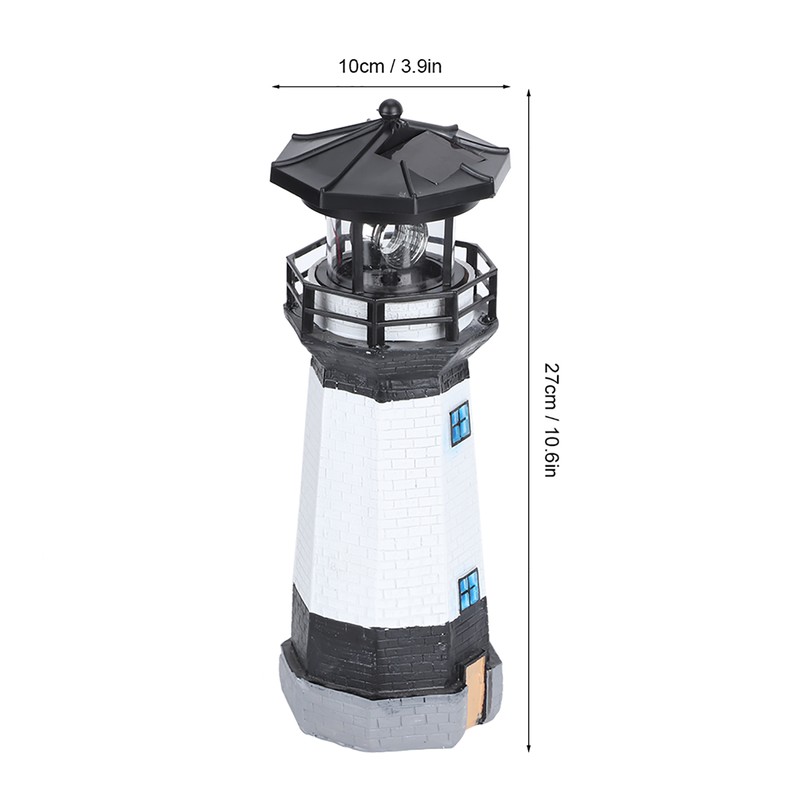 Outdoor Solar Power Rotating LED Light Landscape Lamp Garden Courtyard