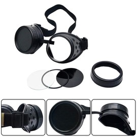 Welding Punk Cyber Goggles Steampunk Nail Glasses Vintage Retro Gothic portable Steampunk Glasses