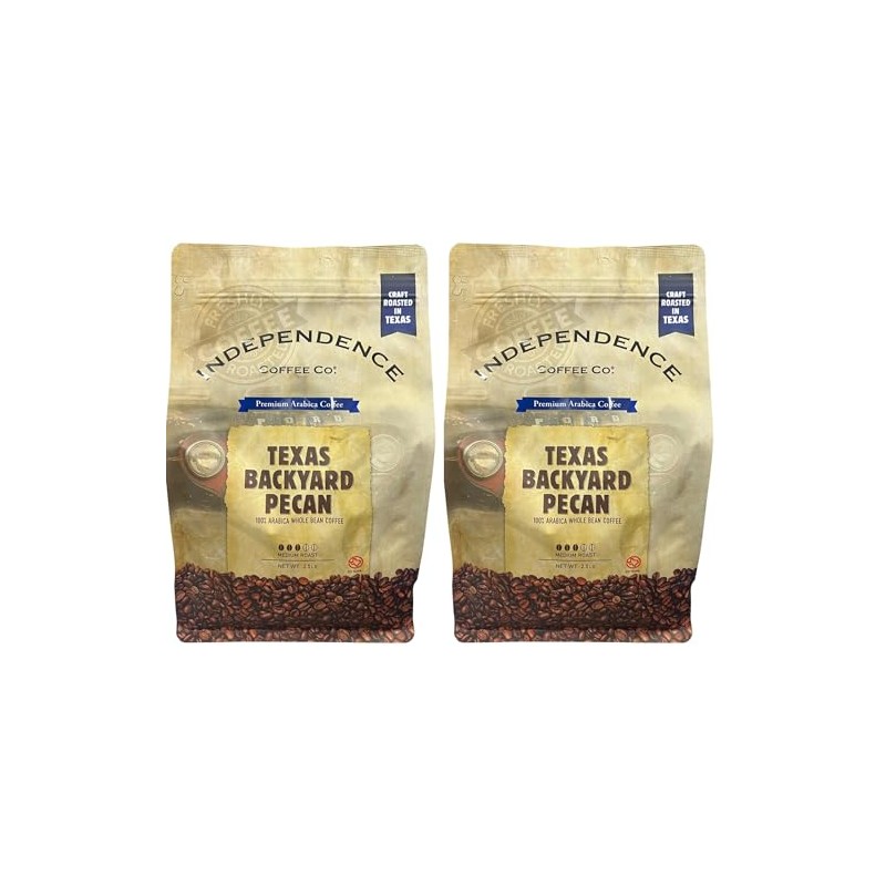 (Pack of 2) Independence Preminum Arabica Coffee, Texas Backyard Pecan,