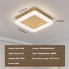 Vloitgol 10 Inch 4500K Square Modern Flush Mount Ceiling Light