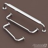 Alzassbg 10 Pack Polished Chrome Cabinet Handles, 5 Inch(128mm) Hole