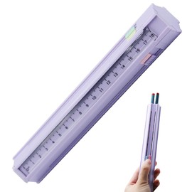 PAVIKE Multifunctional Pencil Case, Cute Pencil Case, Hexagon Pencil Holder with 6 Pencils, Space Saving and Easy to Carry, Multifunctional Push Pull Stationery Suitable for Grade 1 - 2