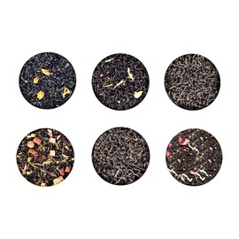 Chinese Tea Culture 8 Black Tea Samplers with Beautiful Gift Box, Caffeinated, Lapsang Souchong, Sweet Tea, Lychee Tea, Assam Tea, Ceylon Tea, Ginger Peach Tea, Strawberry Blueberry Tea, Wake Up Tea, Loose Leaf Tea