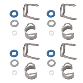 1 Set Durable Rubber and Metal Fuel Injector Seal Kit 06D998907, 06D998907A Replacement for A3 Hatchback, A4 Saloon Auto and Motorcycle Parts