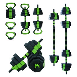 4-In-1 Adjustable Weights Dumbbell Set, 44 Lbs Weight Set with Connector Used As Kettlebells, Barbell, Push Up Stand, Fitness Exercise Dumbbell, Free Weight Set for Home Gym，44 LBS,Octagon