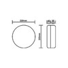 ASD AC/WL100 Circular External Bulkhead Light Fitting - White Base