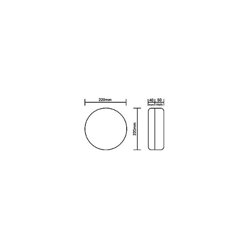 ASD AC/WL100 Circular External Bulkhead Light Fitting - White Base