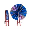 Handmade in Ghana Colorful Ankara African Print Handheld Bolga Folding