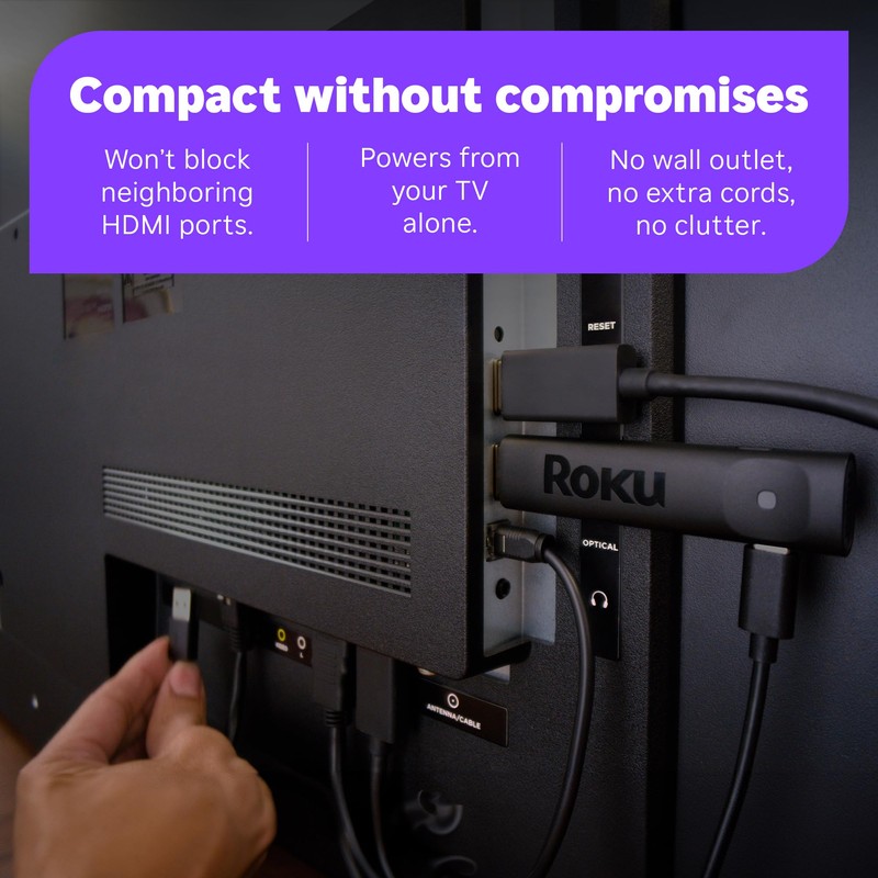 Roku Streaming Stick Plus 2025 - 4K & HDR Roku