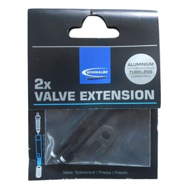 Schwalbe Valve Extension Pack of 2 (Black, 65 mm)