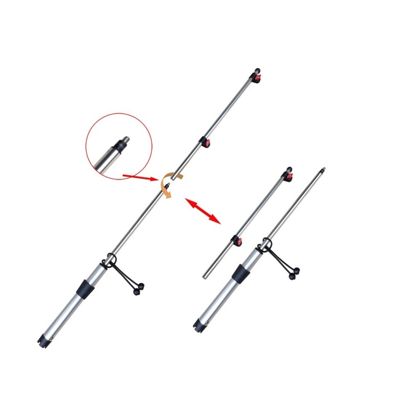 Brocraft Removable Boat T-Top Rod Holder Flag Pole / Boat