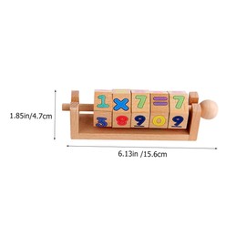 KONTONTY Wooden Cube Puzzle Toy for Boy Girl Educational Numerical Block to Enhance Cognitive Skills and Imagination Portable Design for Boys and Girls Fun Learning Experience