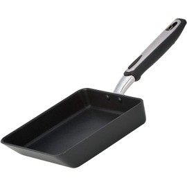 Hokuriku Aluminum Tamagoyaki (Egg Pan), 6.3 x 7.5 inches (16 x 19 cm) [IH Compatible], Lightweight, IH Versage, Teflon Coating, Made in Japan
