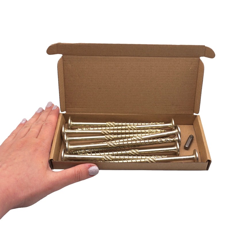 (Pack of 10 pcs) Galvanized Steel 8.0 x 140 mm