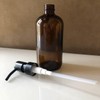 16oz Empty Stainless Steel Pump Bottles Dispenser 2 Pack Amber