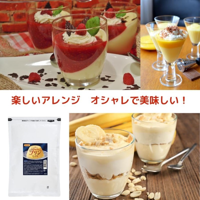 [Nippon Shokuken Commercial Dessert] Pudding Mix 17.6 oz (500 g),