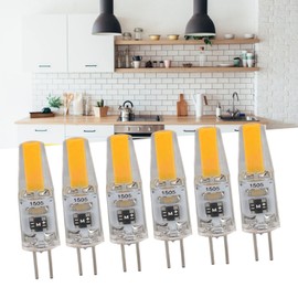 Pwshymi G4 Bulb, Dimmable 120V G4 LED Bulb Easy to Install 2W 180lm 6Pcs for Living Room for Dining Room