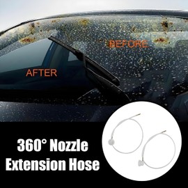 2Pcs 360 Degrees Aerosol Spray Nozzle Set, 19.69 Inch Extension Hose, for Male Stem Spray Cans Fluid Auto Car Nozzle Film 2XAerosol Nozzle,4.5mm Extension H3C9