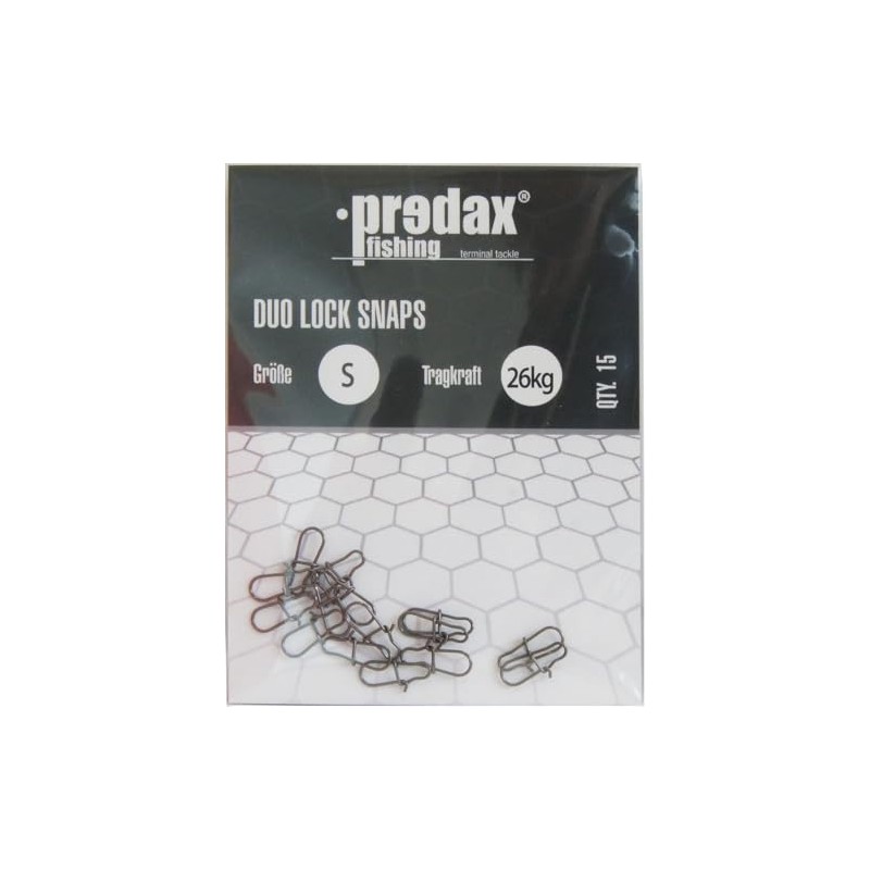 Predax Duo Lock Snap - 15 Snaps, Size/Load Capacity: Size