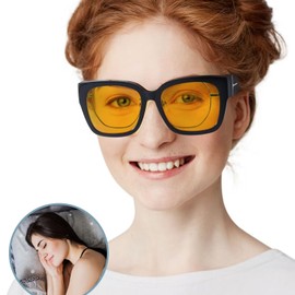 SIPHEW Blue Light Blocking Fit Over Glasses for Women, Fashion Computer Gaming Phone TV Glasses Anti Eyestrain, Sleep Better