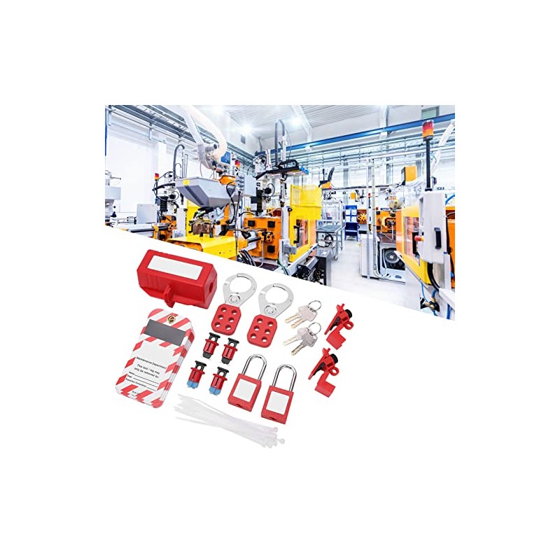 Electrical Circuit Breaker Lockout Tagout Kit, Safty Padlock Loto Tag