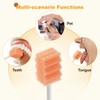 Qyoswab Gum-Protective Oral Swabs for Elderly, Safety Oral Swab Anti-Penetration,