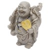 Buddha Statue Resin Mini 8cm Maitreya Laughing Buddha Figurine for