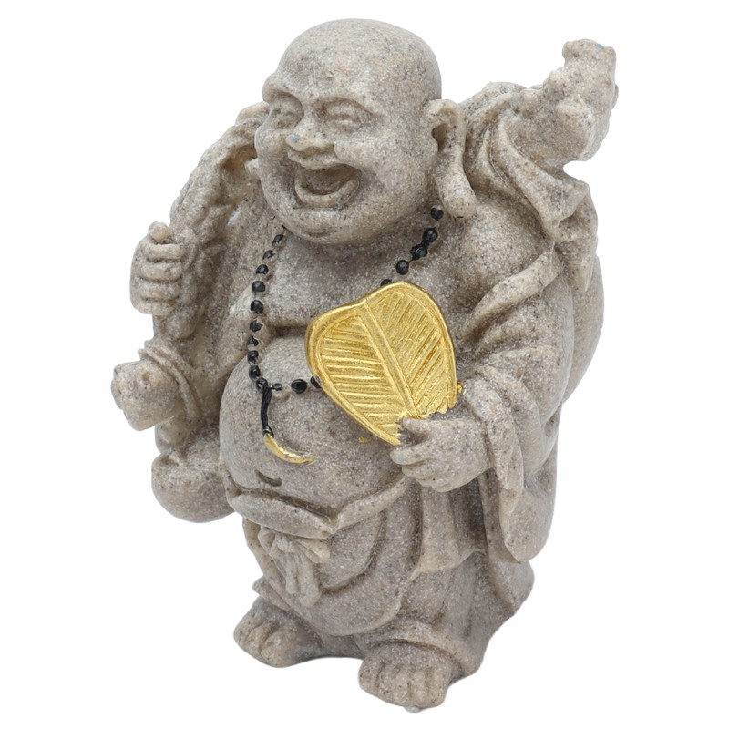 Buddha Statue Resin Mini 8cm Maitreya Laughing Buddha Figurine for