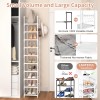 Lanteful Tall Narrow Shoe Rack 10-Tier Skinny Shoe Shelf Storage