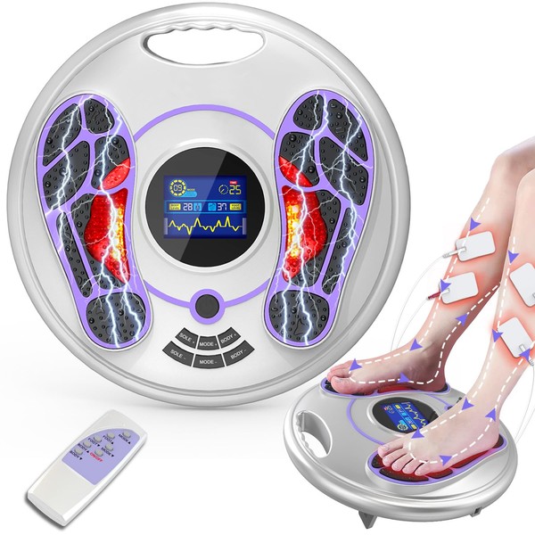 EMS Foot Massager with 4 Electrode Pads - Health Expert