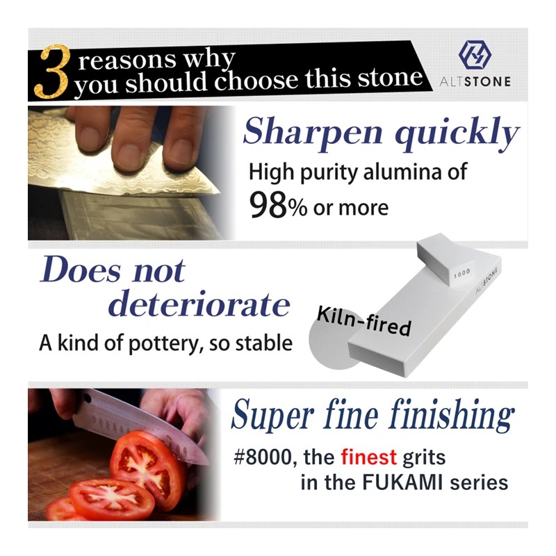 ALTSTONE FUKAMI whetstone #1000 #3000 #8000 set sharpening stone Fr.