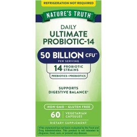 Nature's Truth Probiotic Capsules | 50 Billion CFU | 60 Count | Vegetarian | by Nature's Truth