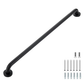 Grab Bars for Shower, 1 Pack 32-Inch Anti Slip Shower Handles for Elderly, Safety Shower Grab Bar, Stainless Steel Handicap Grab Bars for Bathroom (Black 1" Diameter)