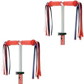 IEALODS 4th of July Bike Decorations Patriotic Bike Streamers Red White Blue Bike Tassels Ribbon for Bicycle Scooter Tricycle Handlebar, 1 Pair