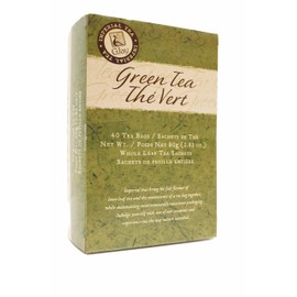 CJay Imperial Green Tea | Whole Leaf tea bags | 40 tea bags | Eco-conscious packaging | Non GMO, Gluten Free | High Grown in the Nilgiri Blue Mountains of India | Resealable Pouch