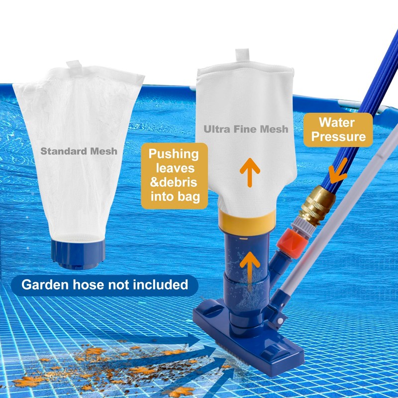 POOLAZA Pool Vacuum Bag Replacement for POOLAZA Pool Vacuum Jet