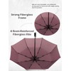 UK-UNIQUE Windproof Umbrella Windproof Travel Umbrella - Compact, Light, Automatic,