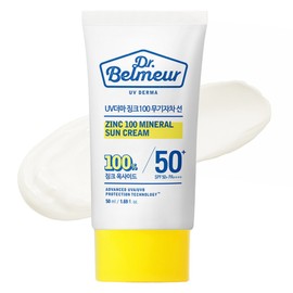 The Face Shop Dr. Belmer UV Derma Zinc100 Mineral Sunscreen SPF50+ PA++++, 50ml, 1 piece