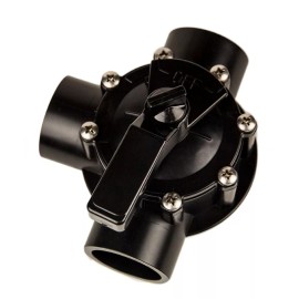 SMOPS 1-1/2" 3-Way Inground Swimming Pool Diverter Valve 1.5" Plumbing For Pool & Spas