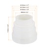 PATIKIL 2pcs 80mm-120mm Duct Reducer Duct Connector Duct Inline Adapter