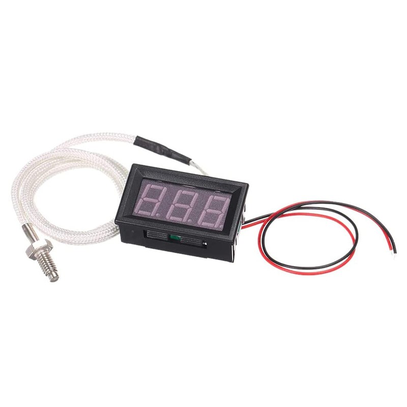 RUIZHI Industrial High Precision Thermometer, -30~800°C 12V Temperature Meter with