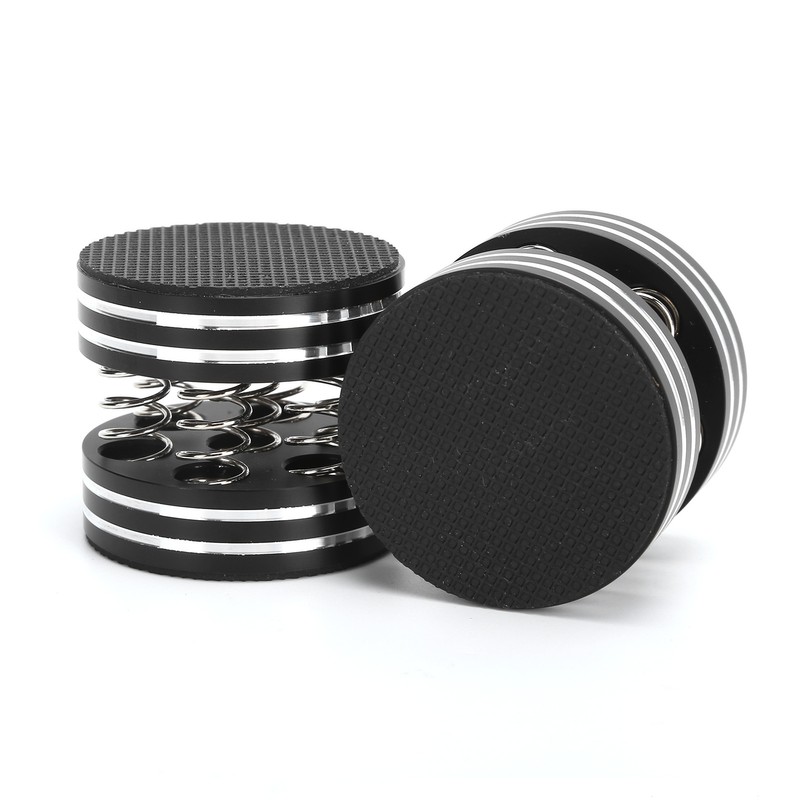 4PCS Spring Speaker Spikes Sound Dampening Feet for HiFi Amplifier/Speaker/Turntable/PlayerBlack